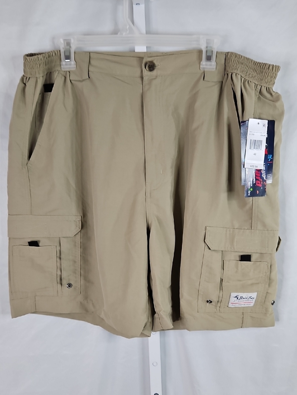 Bimini Bay Outfitters Men's Khaki Cargo Shorts NWT Size 42